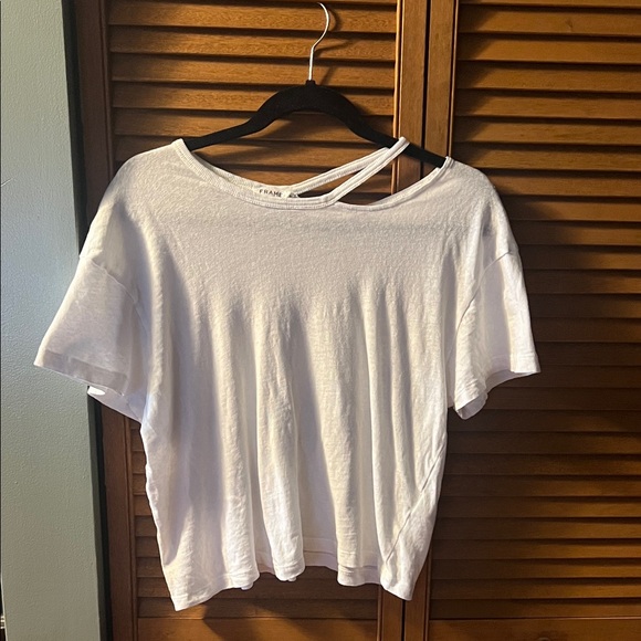 Frame Denim White Short Sleeve Top - Picture 1 of 5